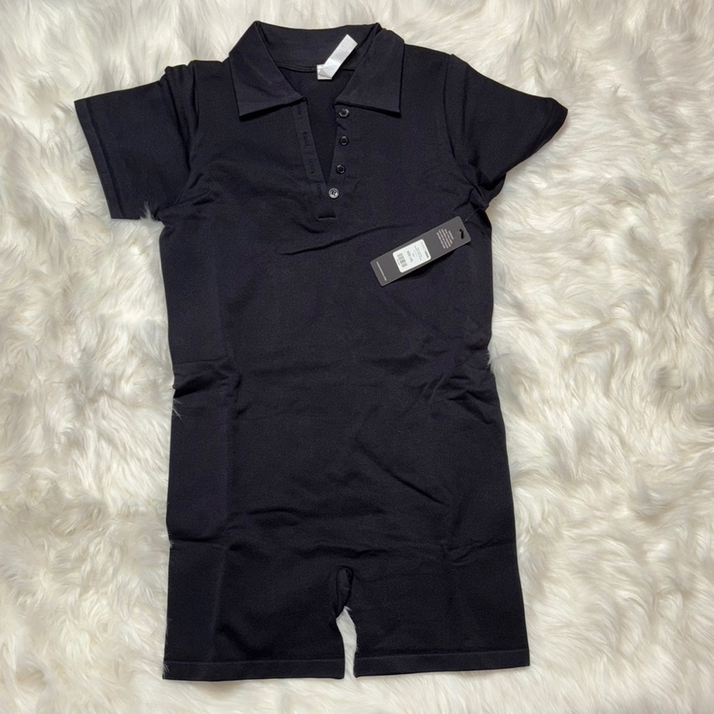 Black Polo Romper